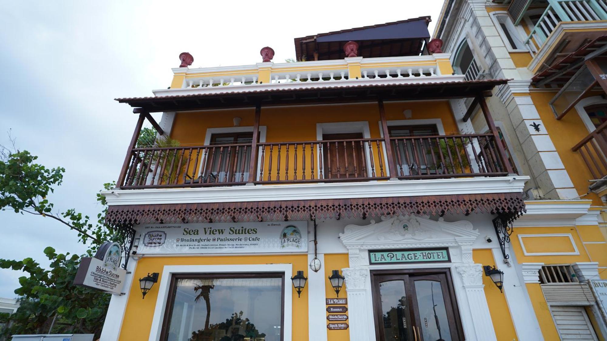 La Plage Seaview Suites ポンディシェリ エクステリア 写真